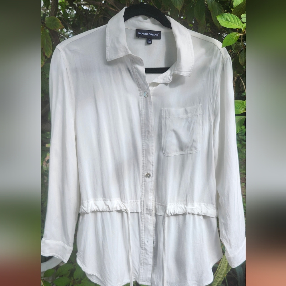 Grand & Greene Ivory Button Down Shirt